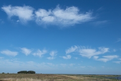 Cirrus cumulus på forkanten af en koldfront